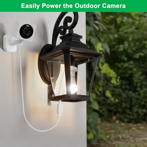 2 Pack Lamp Socket Power Adapter for Wyze Cam v3 (2 Count)