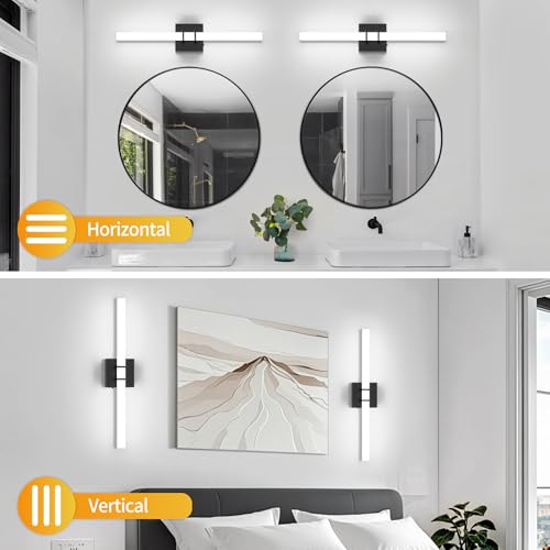 Modern Black Vanity Light Bar 24 Inch