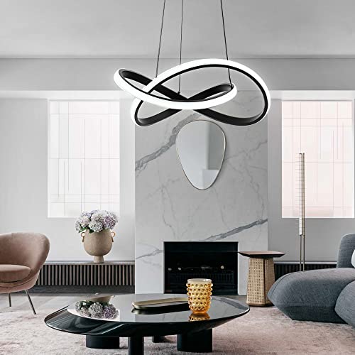 Modern LED Pendant Light with Irregular Ring Lights