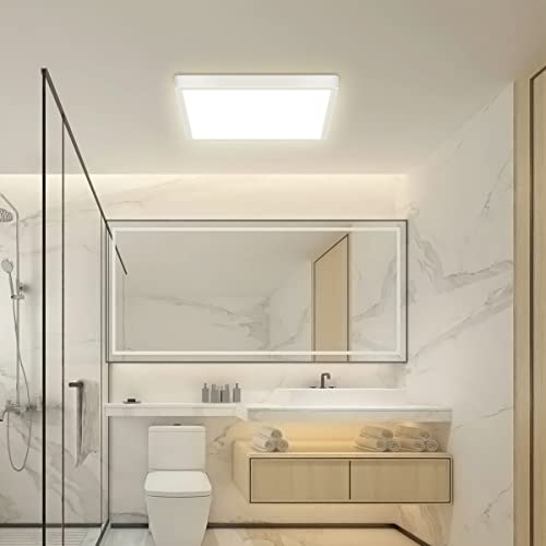 12 inch Dimmable LED Flush Mount Ceiling Light with Remote