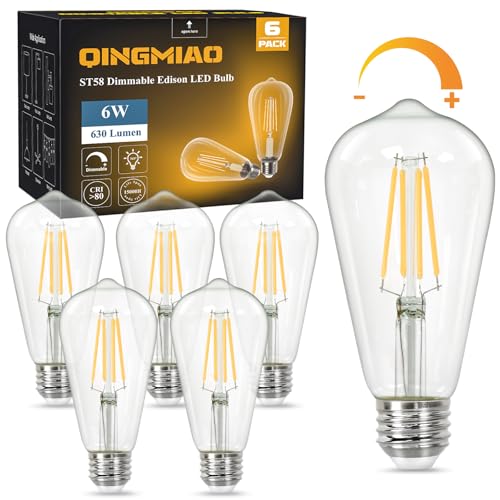 Vintage LED Edison Bulbs (6 Count)