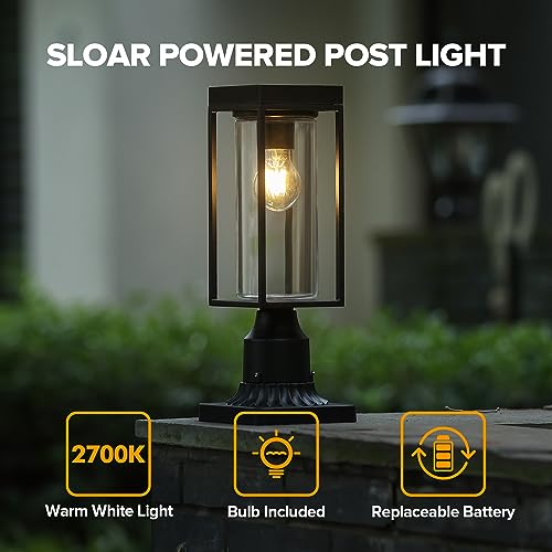 2 Pack Solar Post Lights (2 Count)