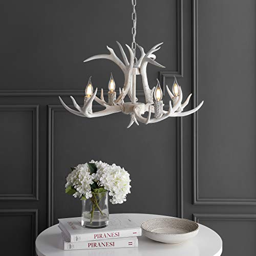 Eldora 4 Light Resin Antler Chandelier 26"