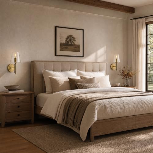 12" Knurled Brass Wall Sconces Set of 2 (2 Count)
