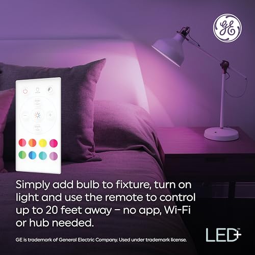 LED+ Color Changing A19 Light Bulbs with Remote (2 Count)