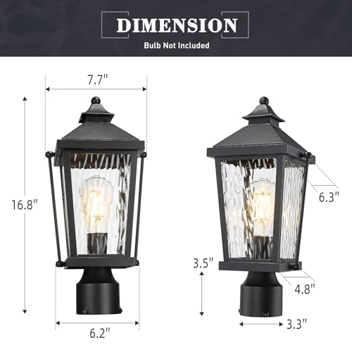 17 Inch Outdoor Lamp Post Fixture