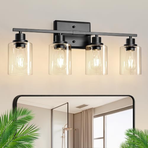 Modern Bathroom Light Fixtures Over Mirror