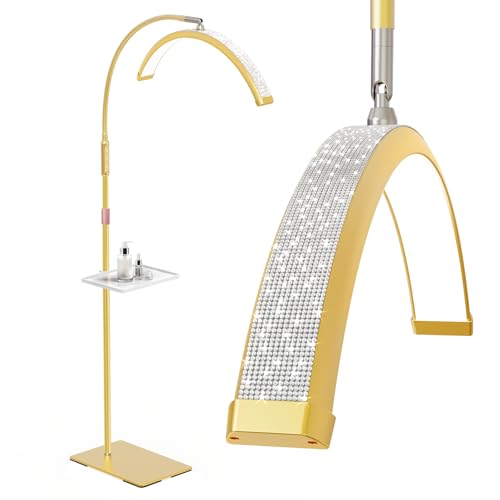 Lash Light 23IN Bling Diamond Half Moon Light with Tool Tray