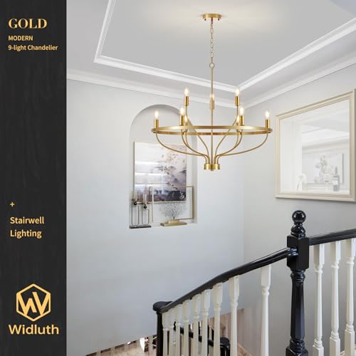 30" Gold Chandelier (9 Count)