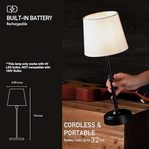 Seraph Cordless Rechargeable LED Table Lamp