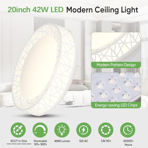 20 Inch Bird's Nest Flush Mount Ceiling Light