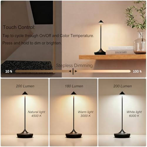 Rechargeable Cordless Table Lamp