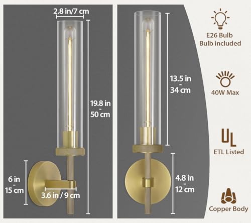 Modern Brass Wall Sconces