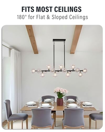 Large Linear Chandeliers for Dining Room Kitchen Island