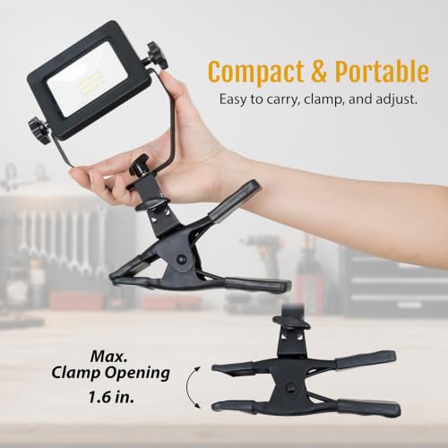 Zone 1200 Lumens LED Clamp Work Light (2 Count)