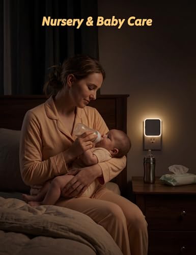 Plug in LED Night Light with Motion Sensor & Dusk to Dawn (4 Count)