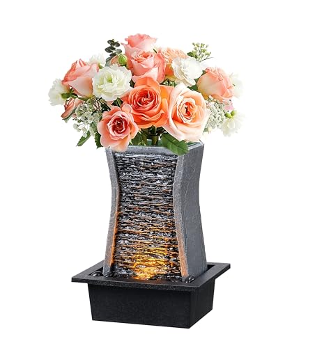 Tabletop Water Fountain with LED Lights