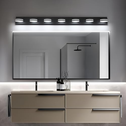 7 Light Bathroom Vanity Light Over Mirror