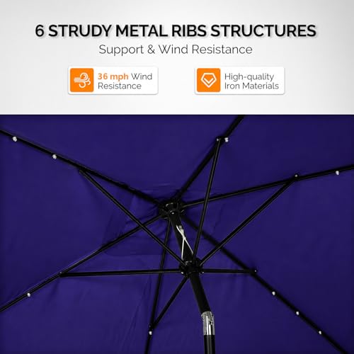 9 Ft Patio Umbrella with Lights