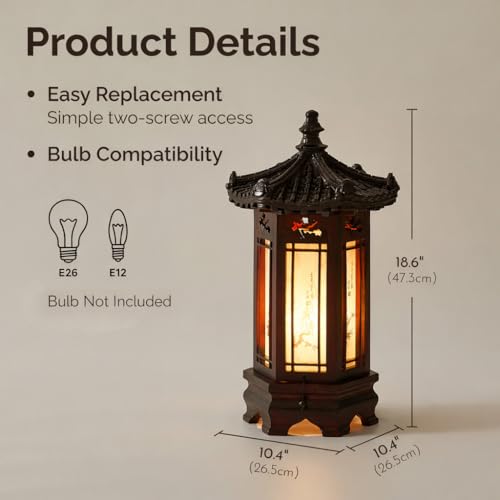 Traditional Korean Wood Lamp