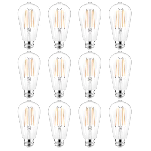 ST58 E26 LED Light Bulbs (12 Count)