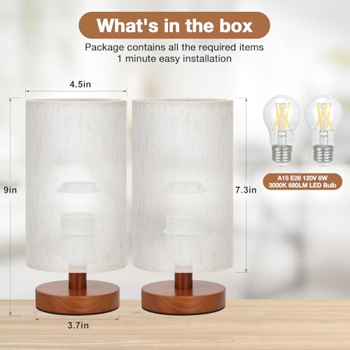 Desk Small Lamps Set of 2 (2 Count)