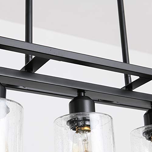 5 Light Black and Bronze Kitchen Island Lighting