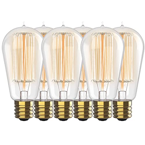 Vintage Incandescent Edison Light Bulbs (4 Count)