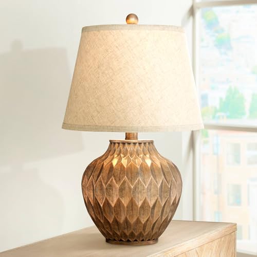 Buckhead 22" High Table Lamp Warm Bronze Brown Accent Geometric Urn