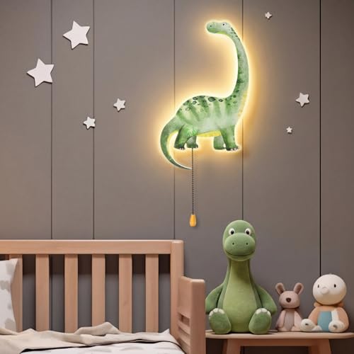 Dinosaur Night Light Wall Lamp Sleeping Nursery Lighting