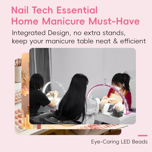 Large 29 inch Half Moon Light for Nail Desk