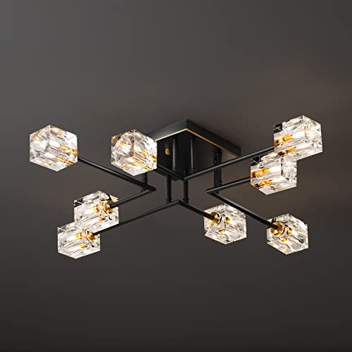 8 Lights Semi Flush Mount Ceiling Light Fixture