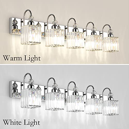 Chrome Crystal Vanity Lights 5