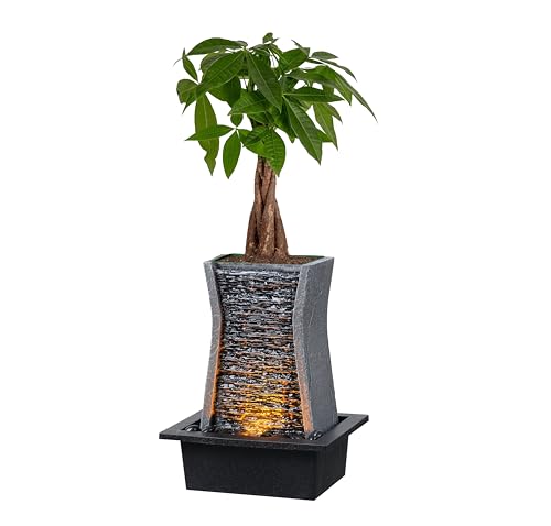 Tabletop Water Fountain with LED Lights