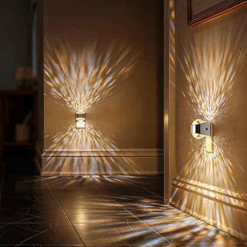Night Light Sliver Projector Night Lights Plug into Wall 2 Pack (2 Count)