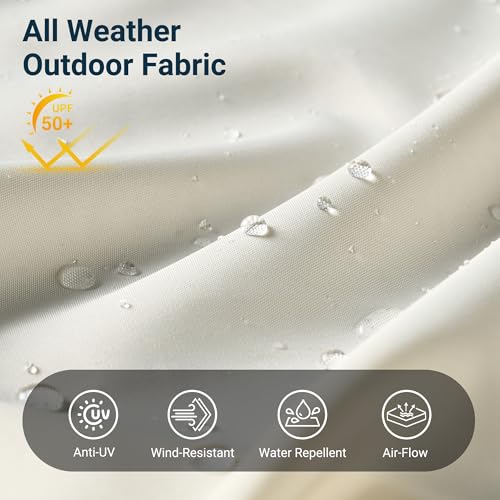 15 Ft Umbrella Outdoor Patio With Solar Lights Base
