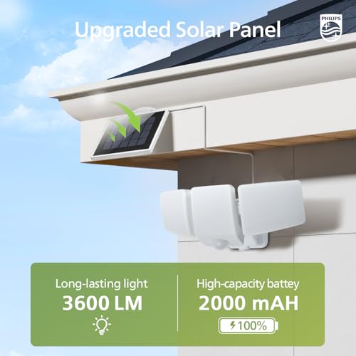 3600LM Solar Security Lights