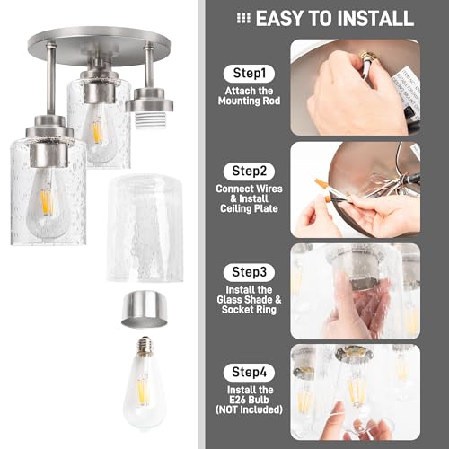 Semi Flush Mount Ceiling Light