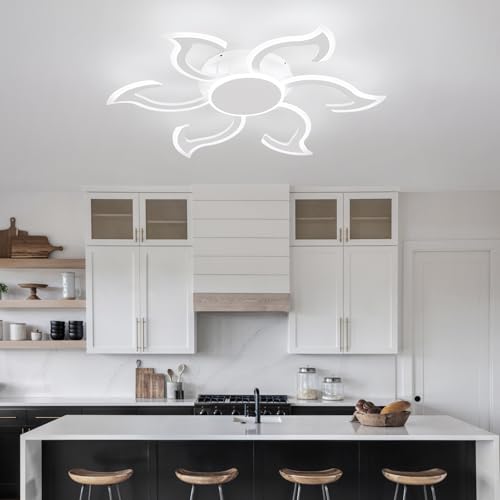 36.2 Inch Modern LED Ceiling Light (White)