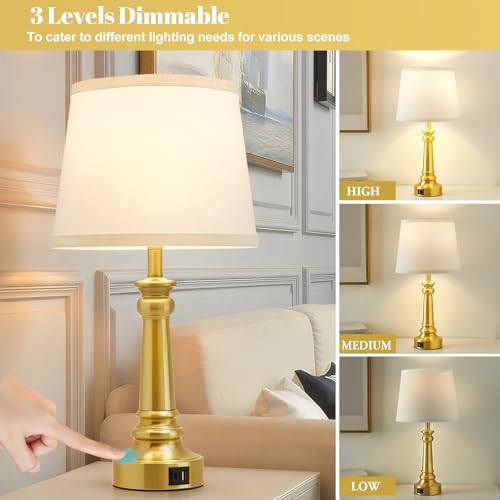 Touch Lamps for Nightstand Set of 2 (2 Count)