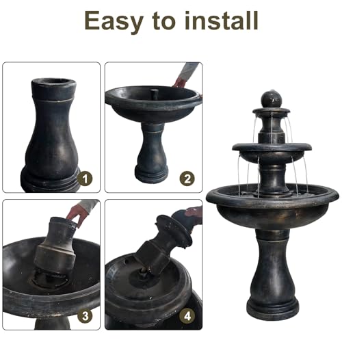 45.2" Water Fountain Outdoor