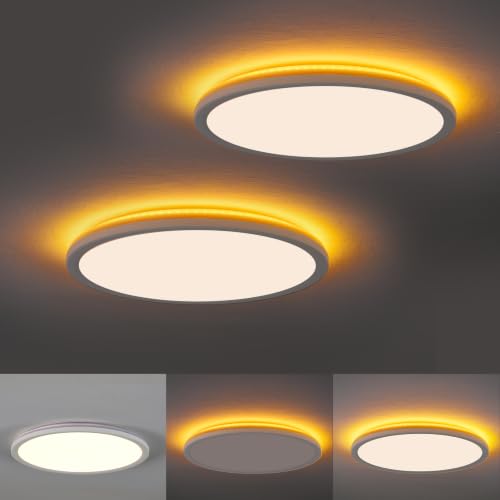 12inch LED Flush Mount Ceiling Light with Night Light (White / 2 pack)