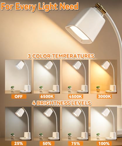 LED Desk Lamps for Home Office with Charger