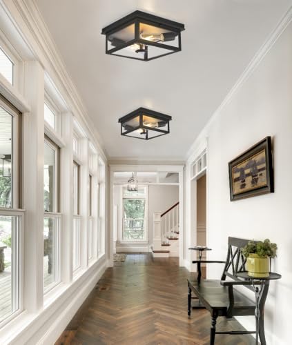 Motion Sensor Outdoor Ceiling Light with Remote