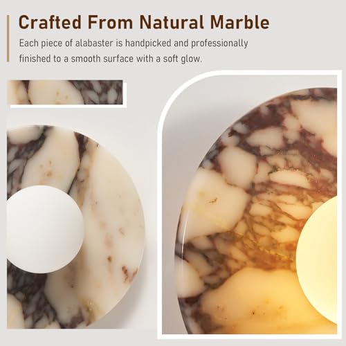 Natural Alabaster Wall Sconce (2 Count)