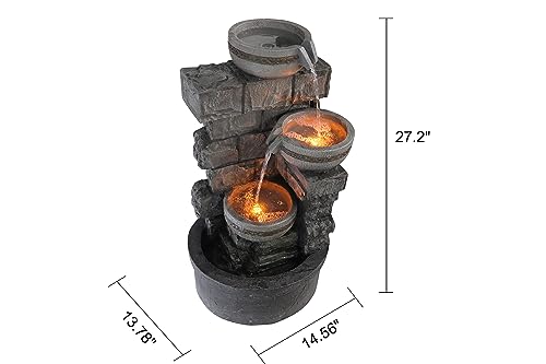 Cheng Pin 28'' Tall Outdoor Water Fountain