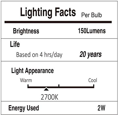 96 FT Outdoor String Lights 2W (96 Foot)