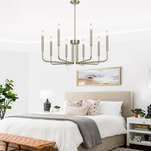 8 Light Farmhouse Chandelier for Dining Room Lighting Fixtures Hanging