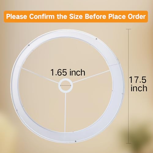 White Large Drum Lamp Shades for Floor Lamps