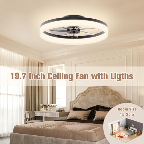 Low Profile Ceiling Fans with Lights and Remote